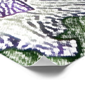 Lila und weiße Iris aus dem oberen Plakat (Ecke)