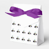 Lila und weiße Iris-Geschenkbox Geschenkschachtel (Vorderseite)