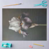 Lila und weiße Irisblende Seidenpapier (Basteln)