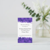 Lila und weiße Kapselkarten Begleitkarte (Stehend Vorderseite)