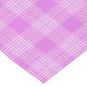 Lila und weiße Karierte Tablettendecke Tischdecke (Schrägansicht)