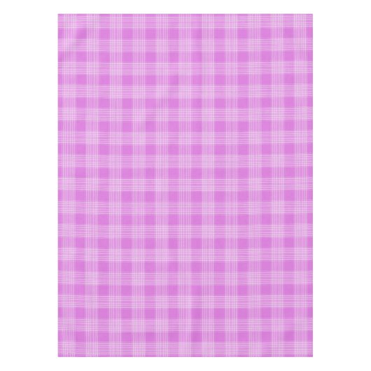 Lila und weiße Karierte Tablettendecke Tischdecke (Vorderseite)