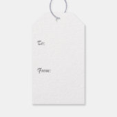 Lila und weiße Lilacs mit Bird Chinese Antique Geschenkanhänger (Rückseite)