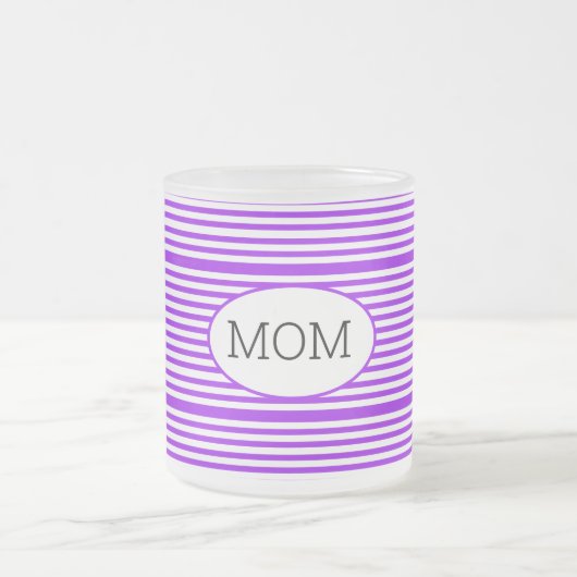 Lila und weiße Mama Mattglastasse (Mittel)