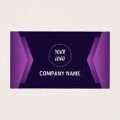 Lila und weiße, moderne Geschenkkarte (Vorderseite)