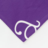 Lila und weiße Novelle Fleece Blanket (Ecke)