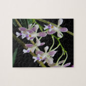 Lila und weiße Orchiale Puzzle (Horizontal)