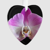 Lila und weiße Orchidee Ornament (Vorderseite)