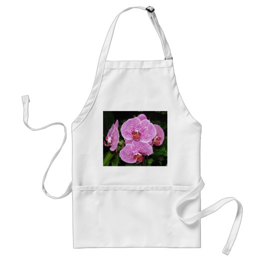 Lila und weiße Orchidee Schürze (Vorne)