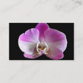 Lila und weiße Orchidee Visitenkarte (Rückseite)