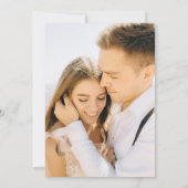 Lila und weiße Orchideenhochzeit Einladung (Rückseite)