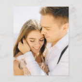 Lila und weiße Orchideenhochzeit Flyer (Hinten)