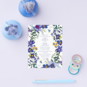 Lila und weiße Orchideenhochzeit Flyer (Einzeln)