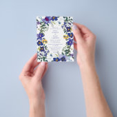 Lila und weiße Orchideenhochzeit Flyer (Gruppe)