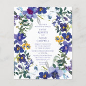 Lila und weiße Orchideenhochzeit Flyer (Vorne)