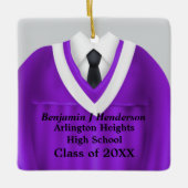 Lila und weiße Ornamente von männlicher Grad (Vorderseite)