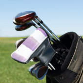 Lila und weiße Perfektion Golf Headcover (In Situ)