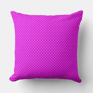 Lila und weiße Polka-Dosen-Kissen Kissen