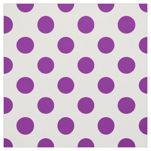 Lila und weiße Polka-Punkte Stoff (Muster)