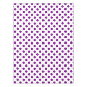Lila und weiße Polka-Punkte Tischdecke (Vorderseite)