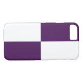 Lila und weiße Rechtecke Case-Mate iPhone Hülle (Rückseite (Horizontal))