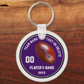 Lila und weiße Schlüsselanhänger, 4 Textfelder Schlüsselanhänger (Vorderseite)