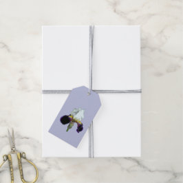 Lila und weiße Schwertlilie Geschenkanhänger