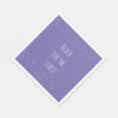 Lila und weiße Sterne Serviette (Ecke)