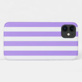 Lila und weiße Streifen Case-Mate iPhone Hülle (Rückseite (Horizontal))