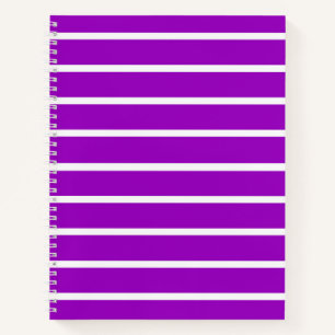 Lila- und weiße Streifen Design Notizblock