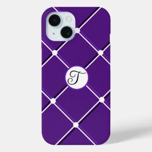 Lila und weiße Streifen Extravagante T Initial Case-Mate iPhone Hülle