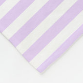 Lila und weiße Streifen Fleecedecke (Ecke)