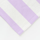 Lila und weiße Streifen Fleecedecke (Ecke)