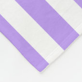 Lila und weiße Streifen Fleecedecke (Ecke)