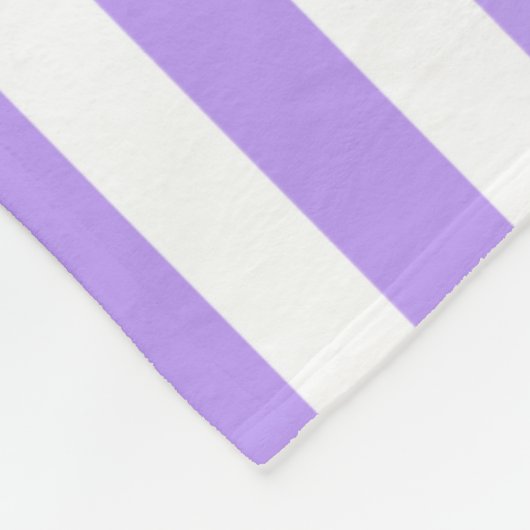 Lila und weiße Streifen Fleecedecke (Ecke)