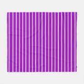 Lila und weiße Streifen Fleecedecke (Vorderseite (Horizontal))