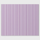 Lila und weiße Streifen Geschenkpapier (Flach)