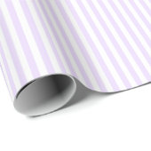 Lila und weiße Streifen Geschenkpapier (Rolleneckpunkt)