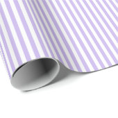 Lila und weiße Streifen Geschenkpapier (Rolleneckpunkt)