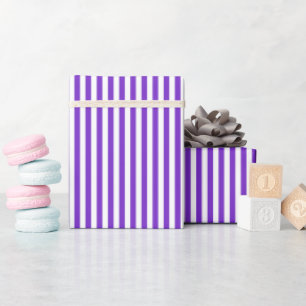 Lila und weiße Streifen Geschenkpapier