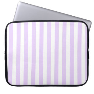 Lila und weiße Streifen Laptopschutzhülle