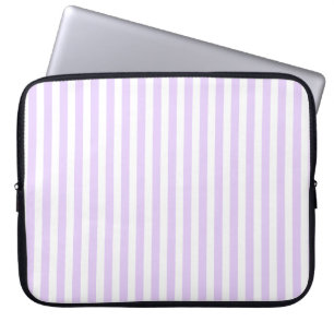 Lila und weiße Streifen Laptopschutzhülle