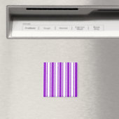 Lila und weiße Streifen Magnet (In Situ (Geschirrspüler))