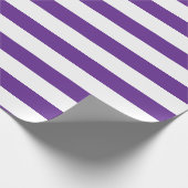 Lila und weiße Streifen mit klassischer Dicke Geschenkpapier (Ecke)