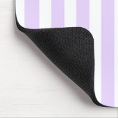 Lila und weiße Streifen Mousepad (Ecke)