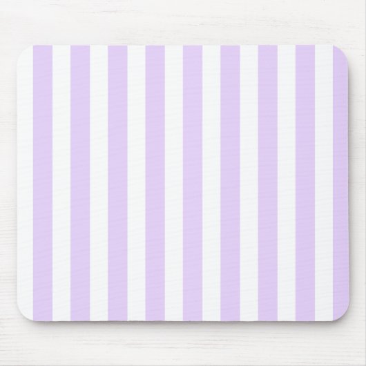 Lila und weiße Streifen Mousepad (Vorne)