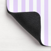 Lila und weiße Streifen Mousepad (Ecke)