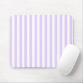 Lila und weiße Streifen Mousepad (Mit Mouse)