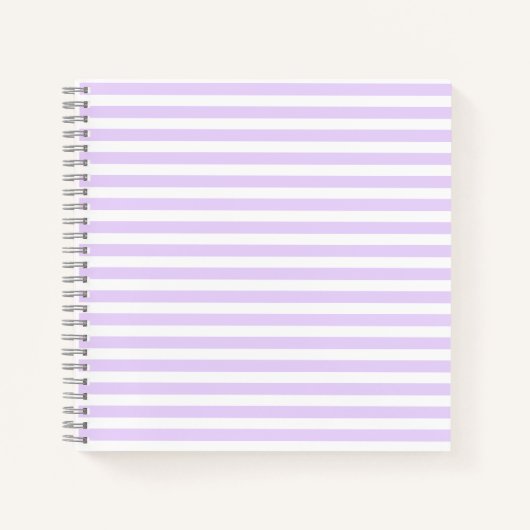 Lila und weiße Streifen Notizblock (Vorderseite)