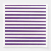 Lila und weiße Streifen Serviette (Vorderseite)